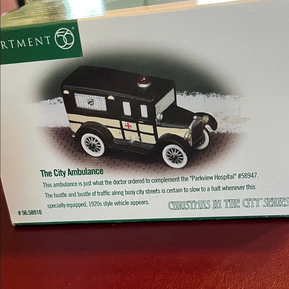 Dept 56 Christmas in the City “The City Ambulance” - Picture 3 of 4